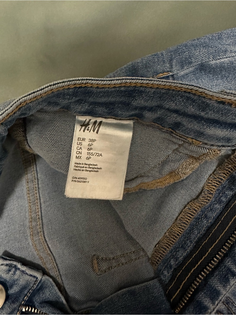 H&M Men’s Light Blue Slim Jeans